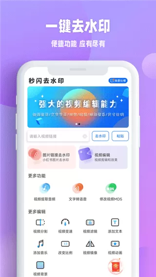 秒闪去水印最新版