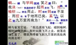 逍遥游蜩与学鸠